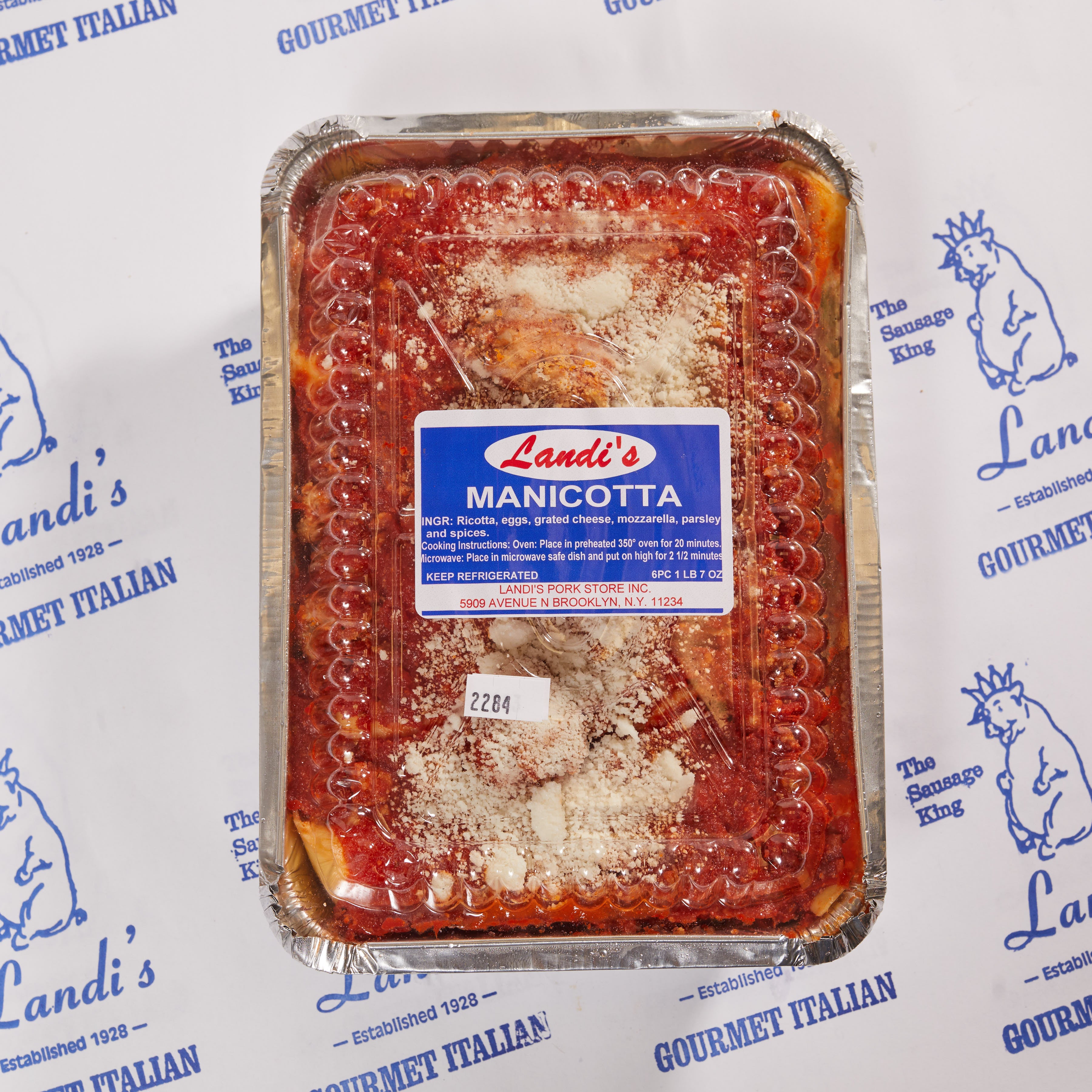 Manicotta with Sauce