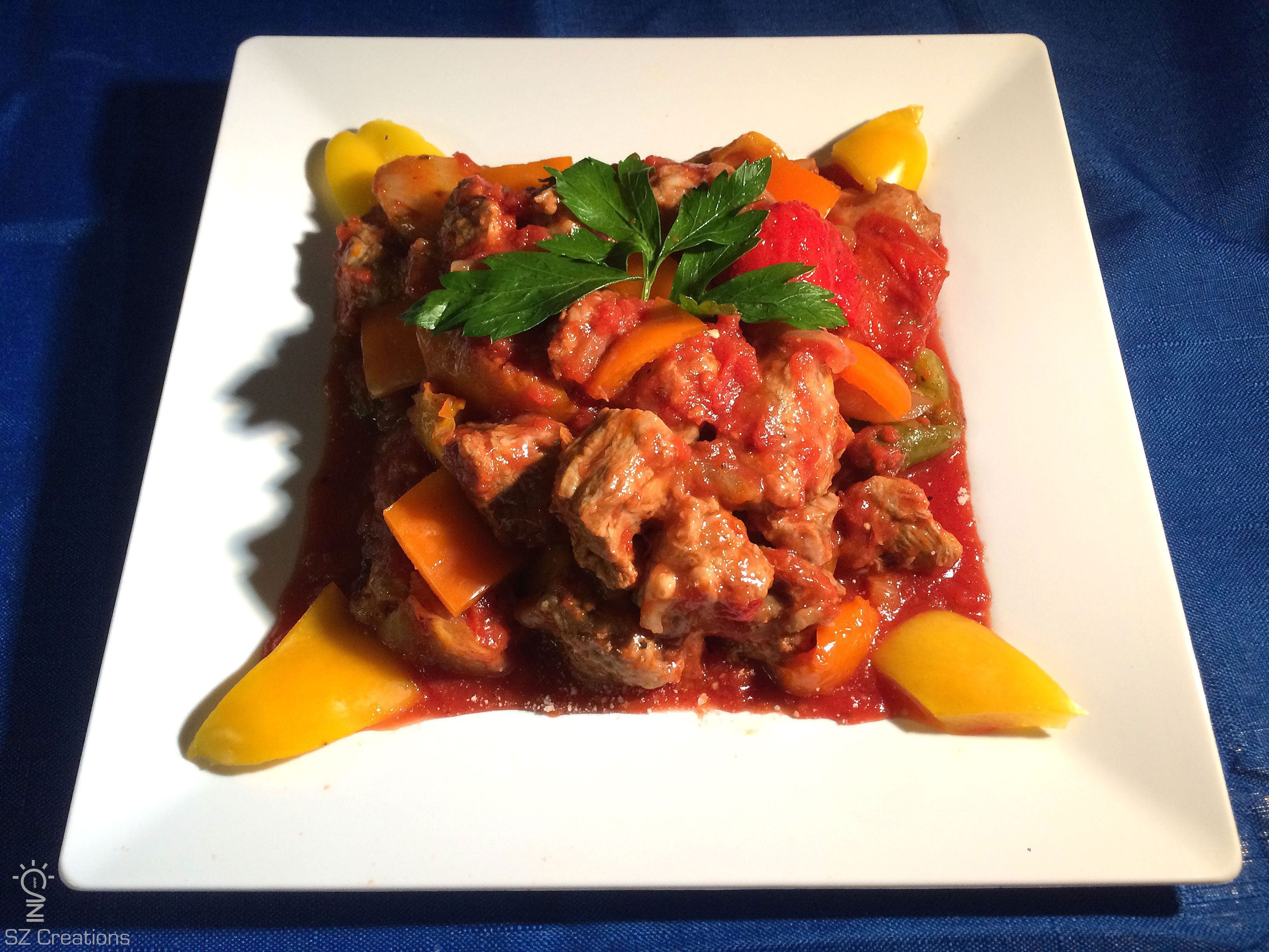Veal & Bell Peppers